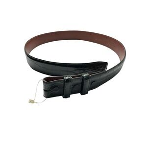 Bespoke Green Genuine American Alligator 1.5 Inch Width Belt Size Mens 30 NWOT